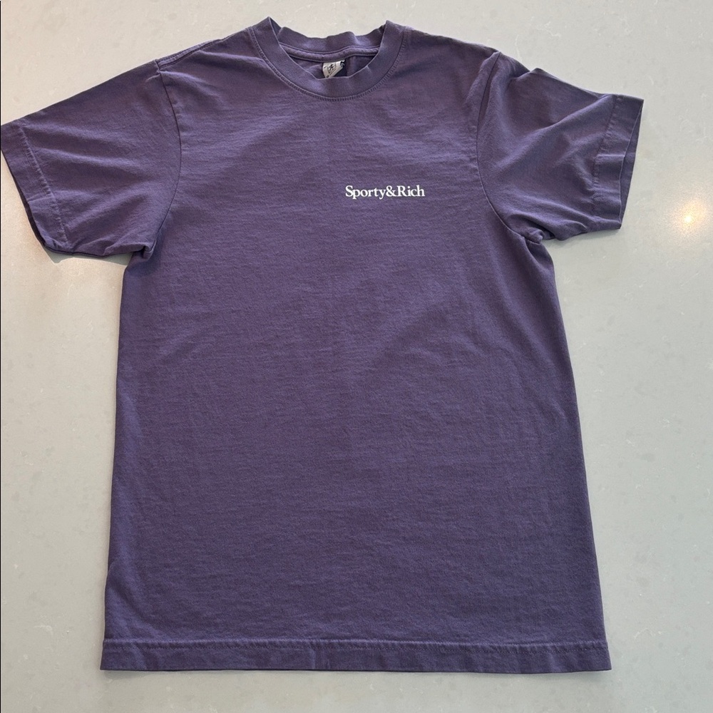 SPORTY & RICH HEALTH IS WEALTH T-SHIRT
Dusty Grape White Sz XS NWOT - Picture 4 of 7